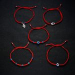 Charm Lucky 5 Style Hand Braided Red String Evil Turkish Eyes Bracelet For Men Women Birthday Gift