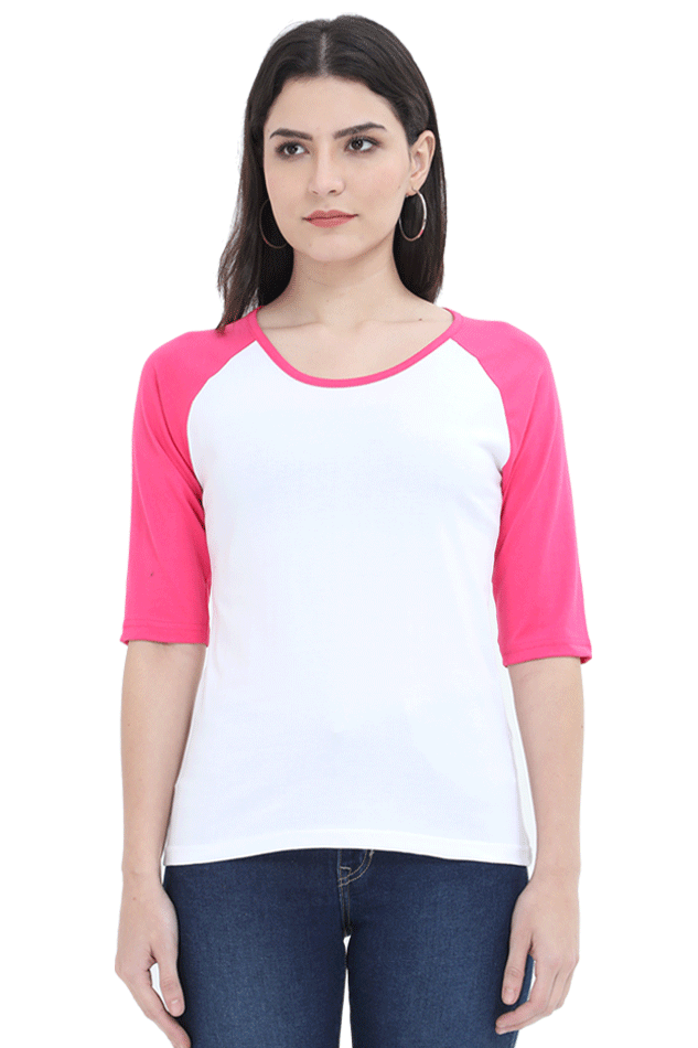 Women’s Raglan Full Sleeve Tee: Casual Comfort with Stylish Flair